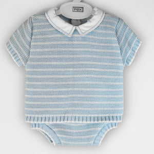 baby boys knitted two piece outfit