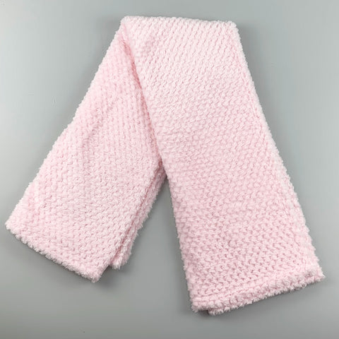 pink waffle texture baby blanket
