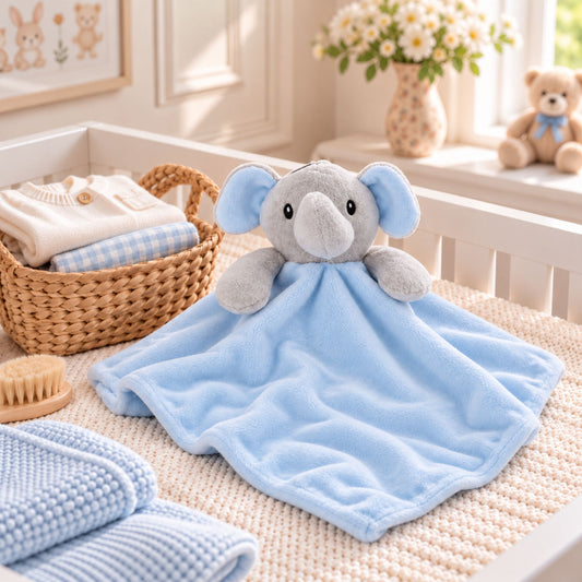 blue baby comforter