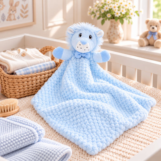 Baby Blue Lion Comforter