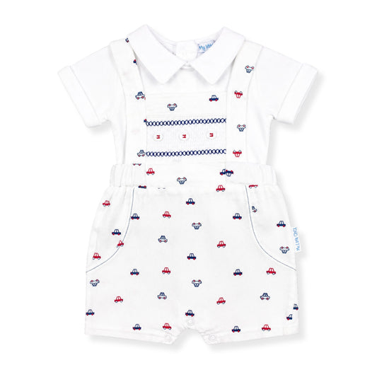 baby boys 2 piece outfit with cars 