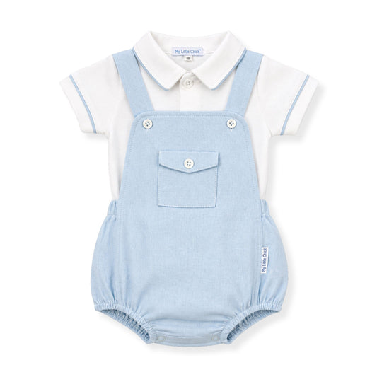 baby boys linen summer set