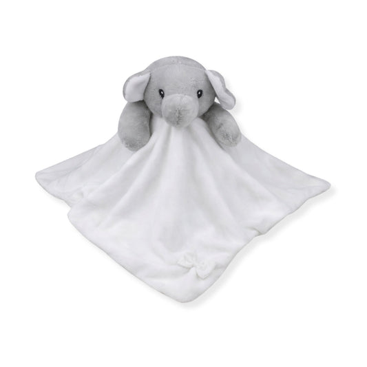 white elephant baby comforter soft plush comfort toy newborn