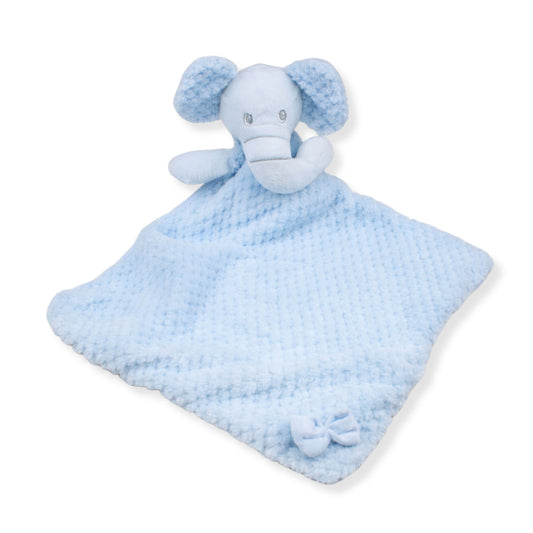 baby blue elephant comforter crinkle ears sensory soft toy newborn