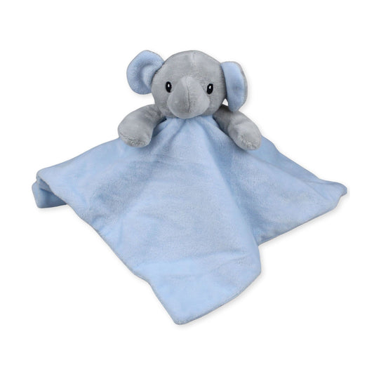 baby blue elephant comforter fleece soft plush comfort toy newborn
