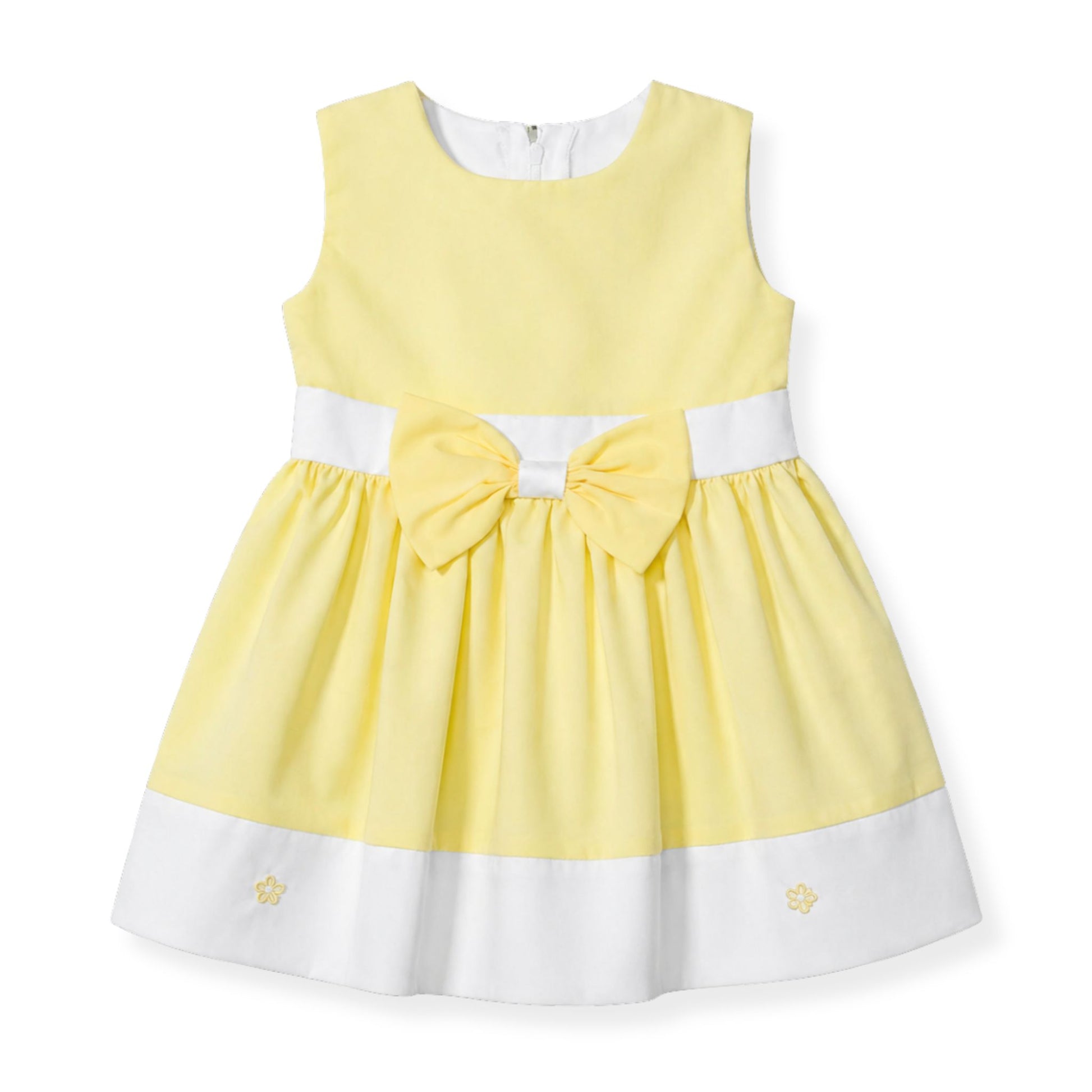 prettew lemon yellow baby and toddler summer dress