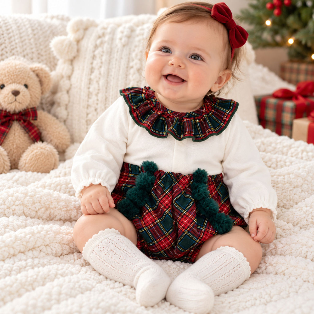 baby girl christmas outft by caamaro