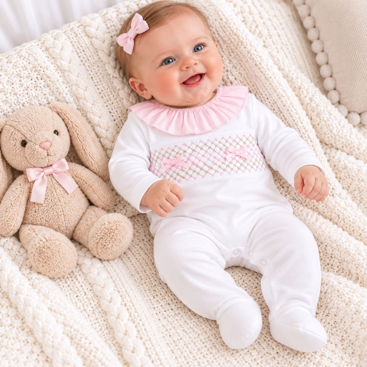 baby girl sleepsuit