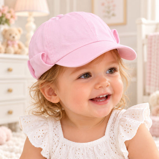 baby girl pink baseball cap