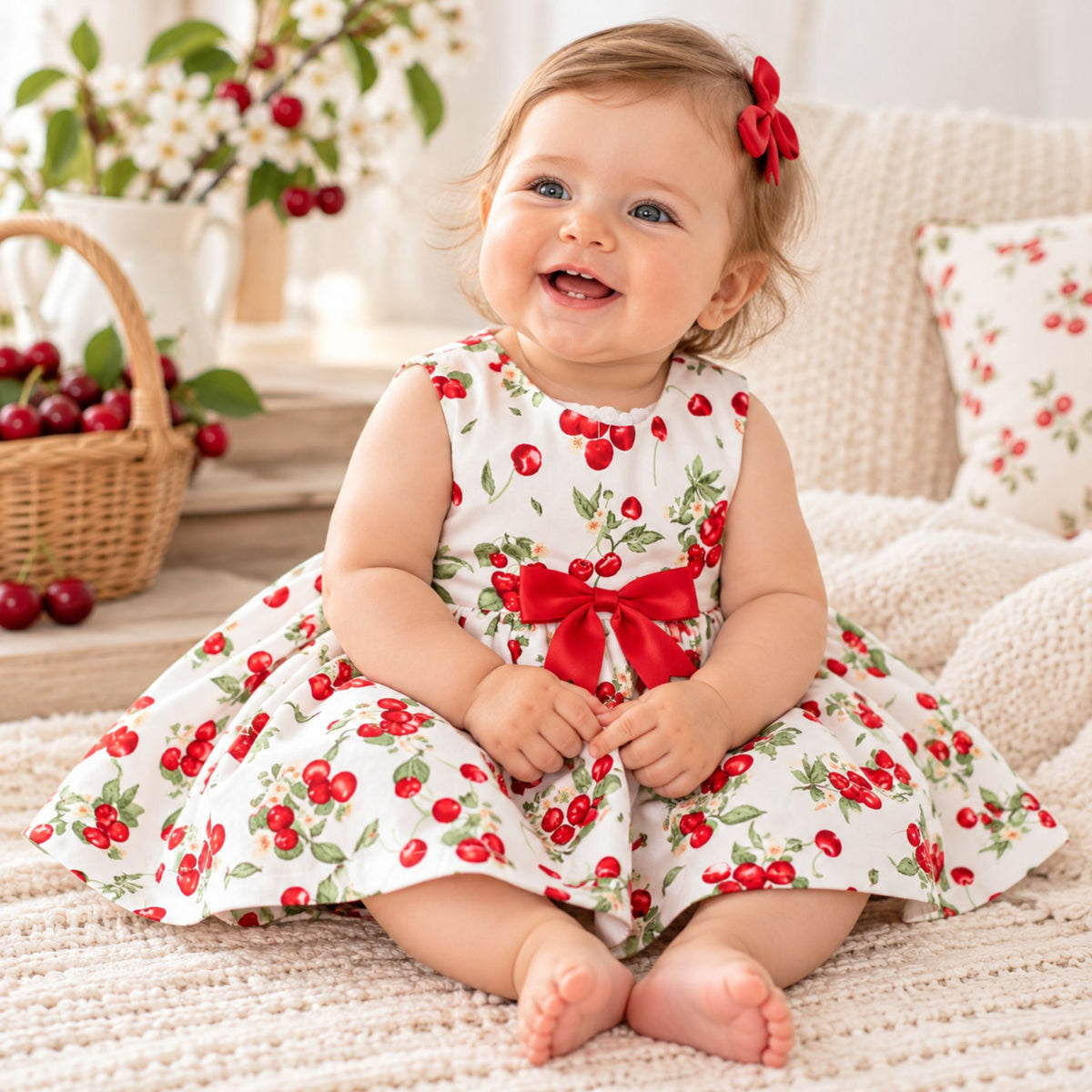 baby girl cherry dress