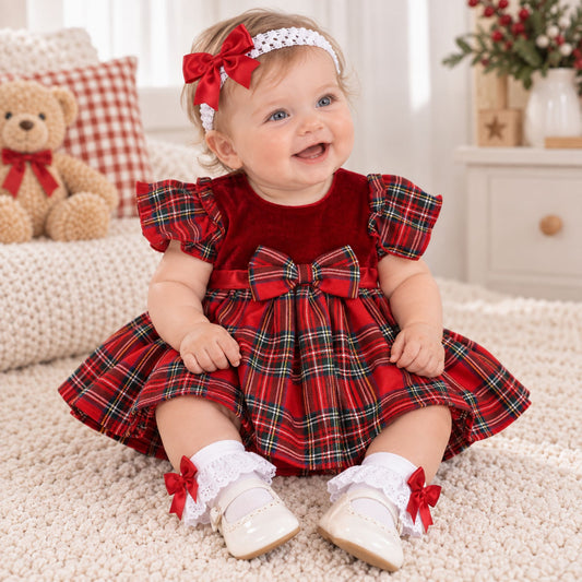 newborn plaid christmas dress Baby Outfits Elevate your little ones