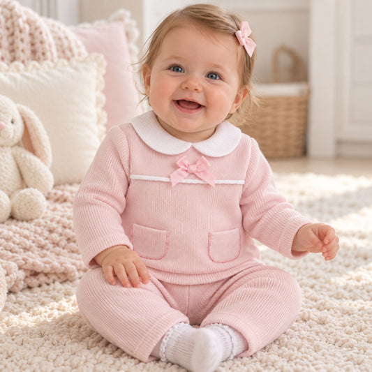 baby girl pink two piece outfit