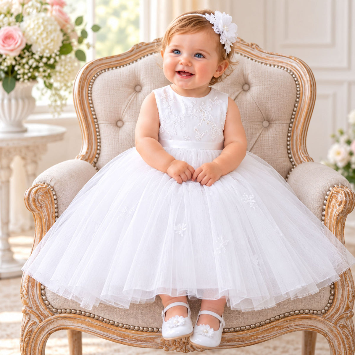 baby girl sarh louise christening dress