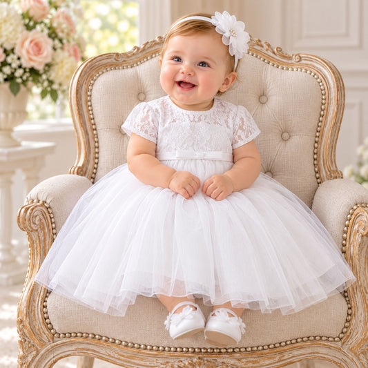 baby girl christening dress by sarah louise