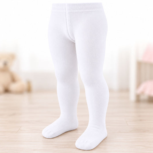 baby girl white tights