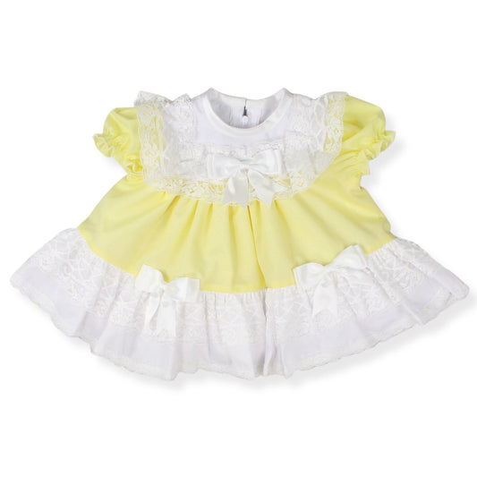 baby easter dress -lemon puffball dress