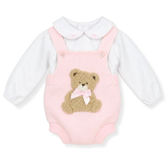 baby girl pink knitted set