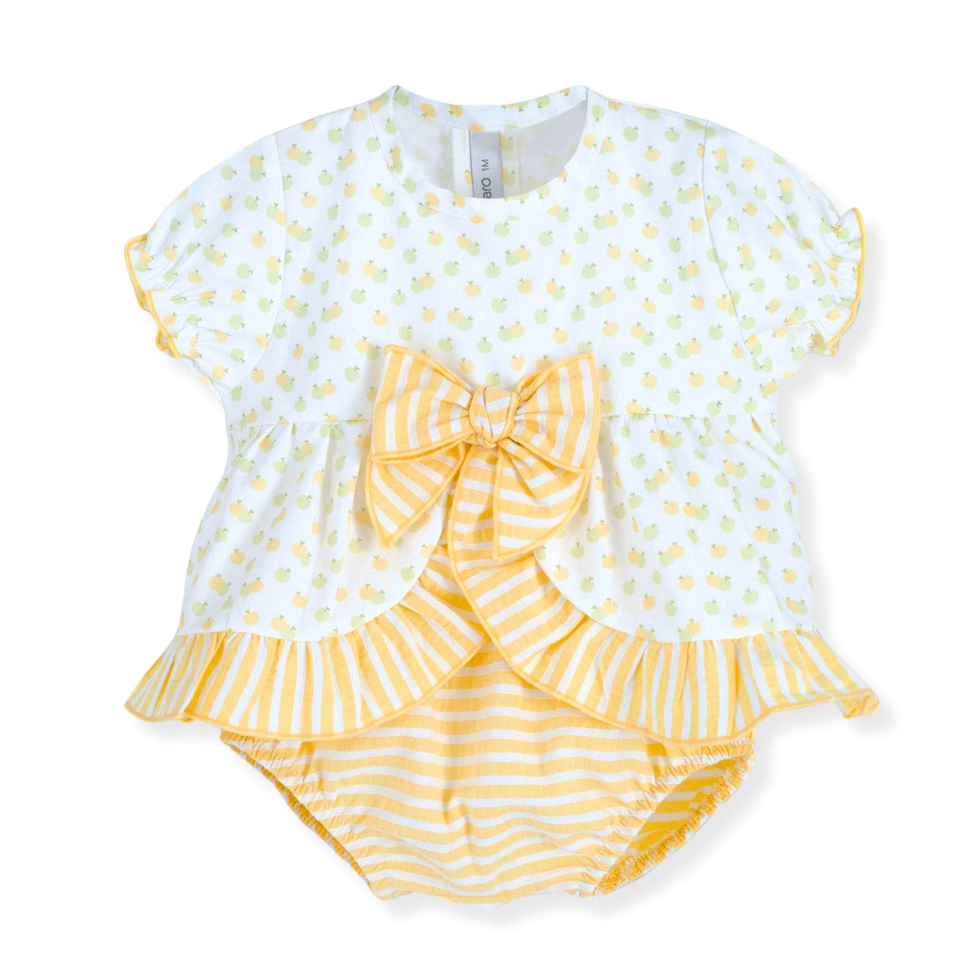 baby girls lemon calamaro summer outfit