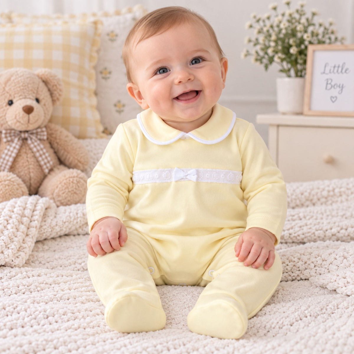 lemon baby sleepsuit