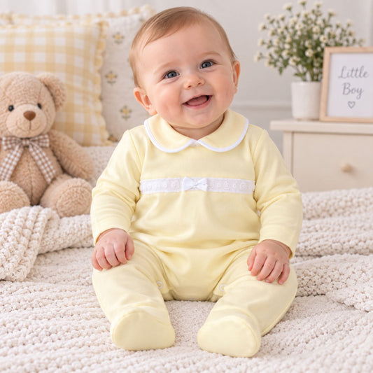 lemon baby sleepsuit