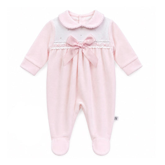 baby girls pink velour suit