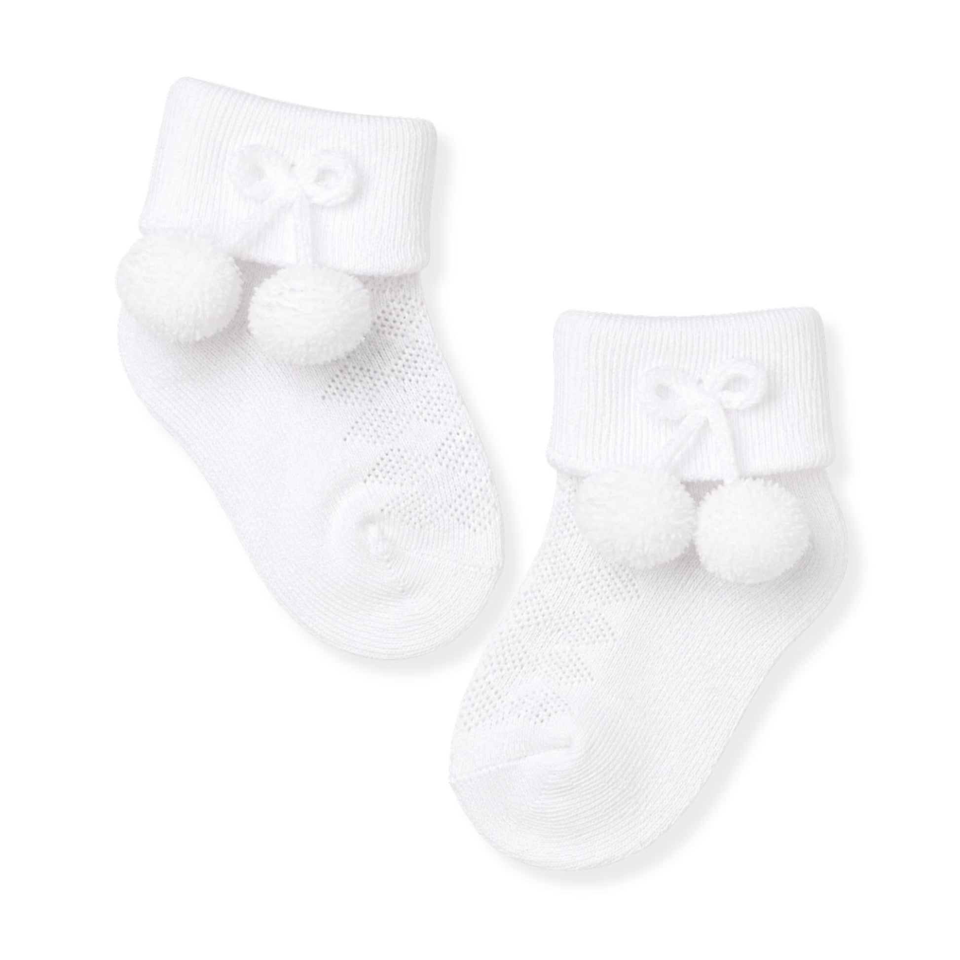 baby unisex white socks