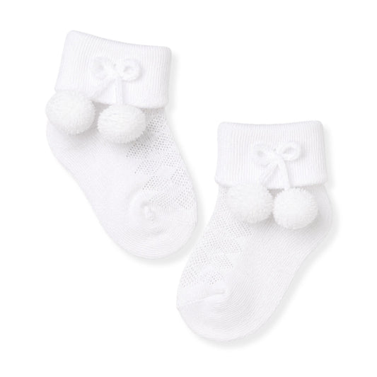baby unisex white socks