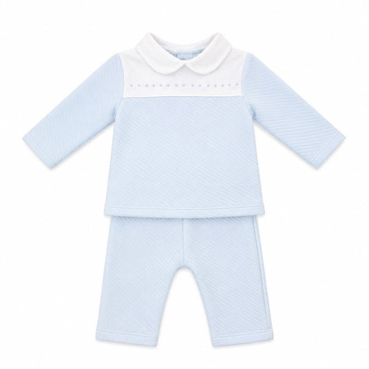 Kleo Kids Baby Boys Blue Cotton Top & Trouser Set
