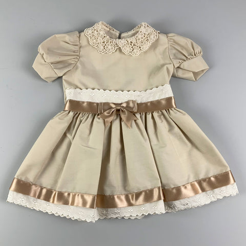beige baby girl toddler dress