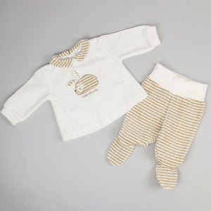 Baby beige unisex outfit