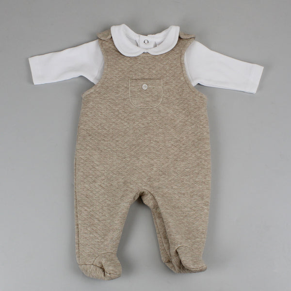 baby boys beige dungarees