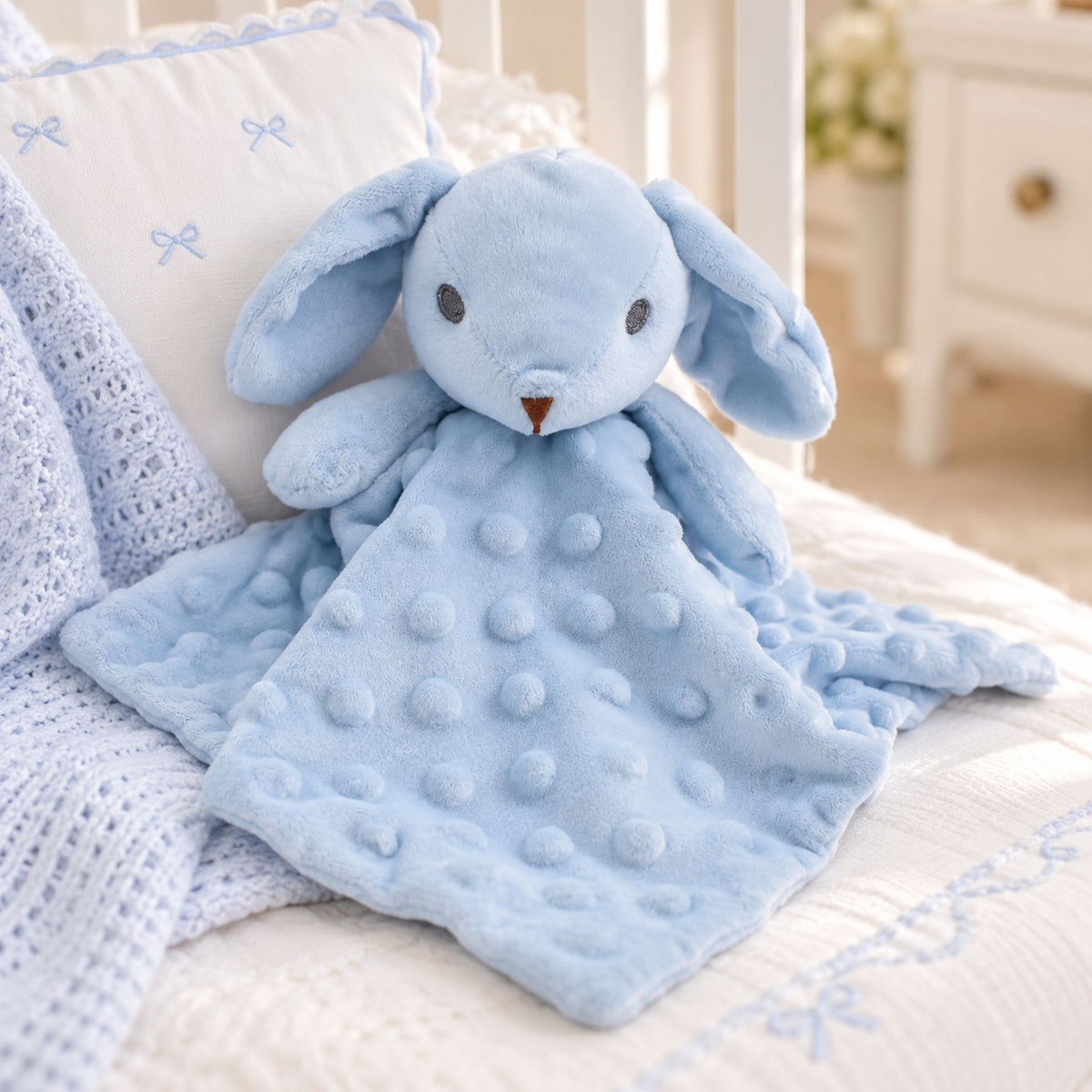 Blue Bunny Comforter Blanket for Babies