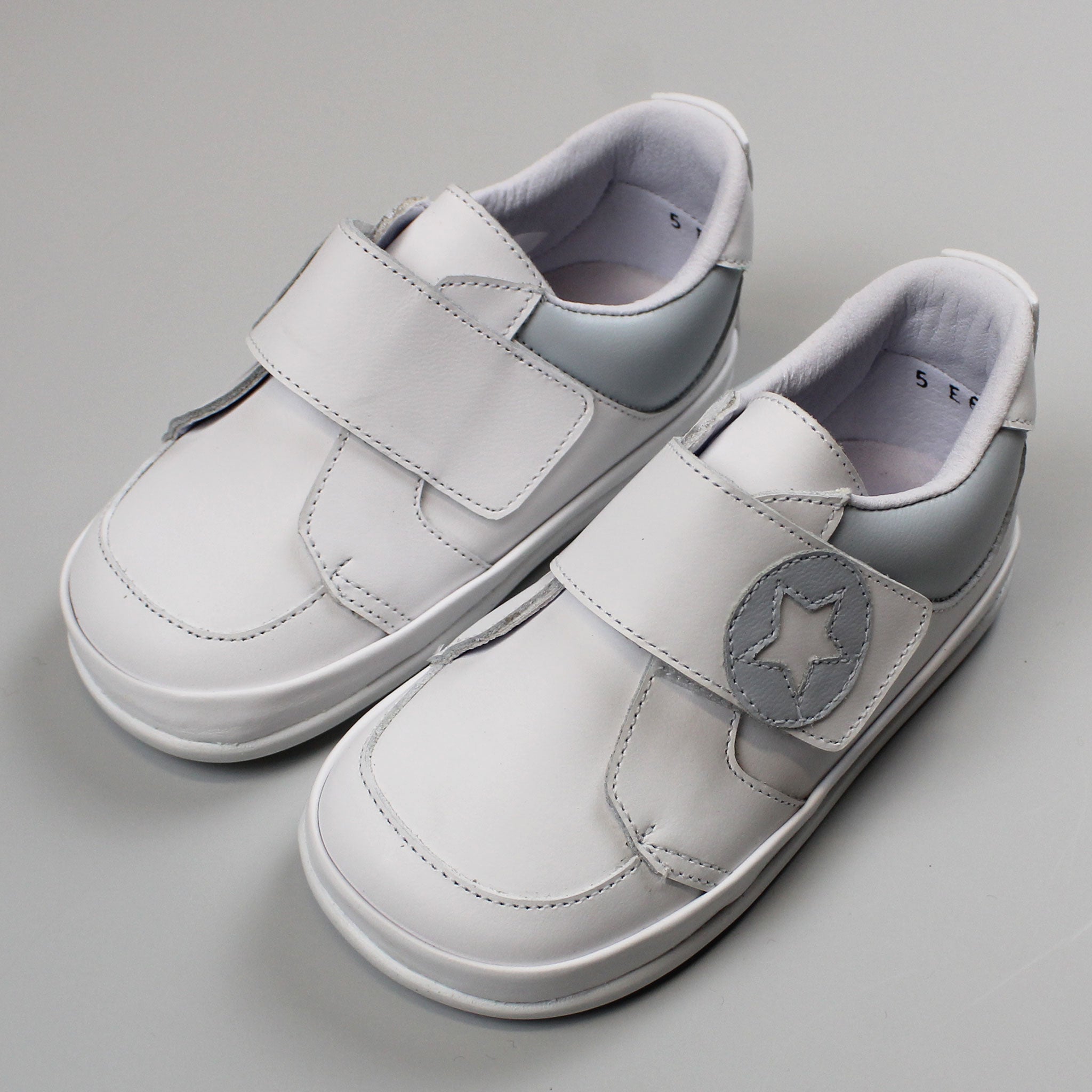 Baby's First Walking Shoes - PEX Jake white Leather Hard
