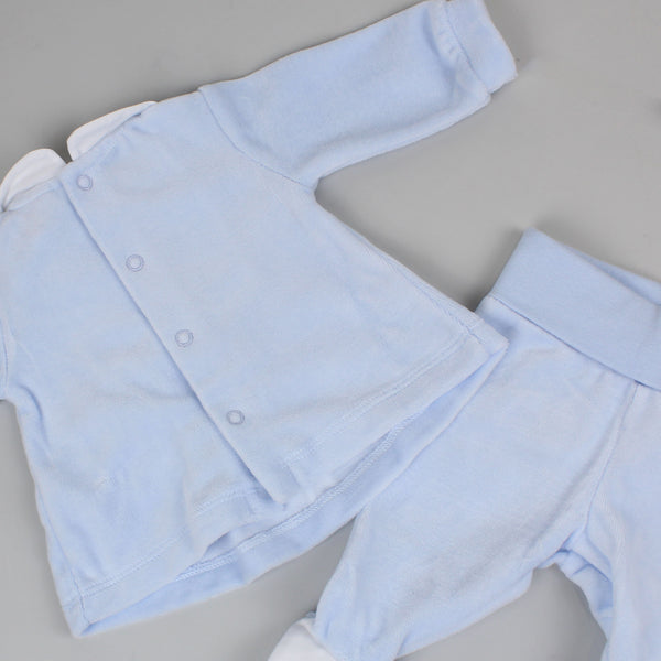 Cosy baby boys blue outfit