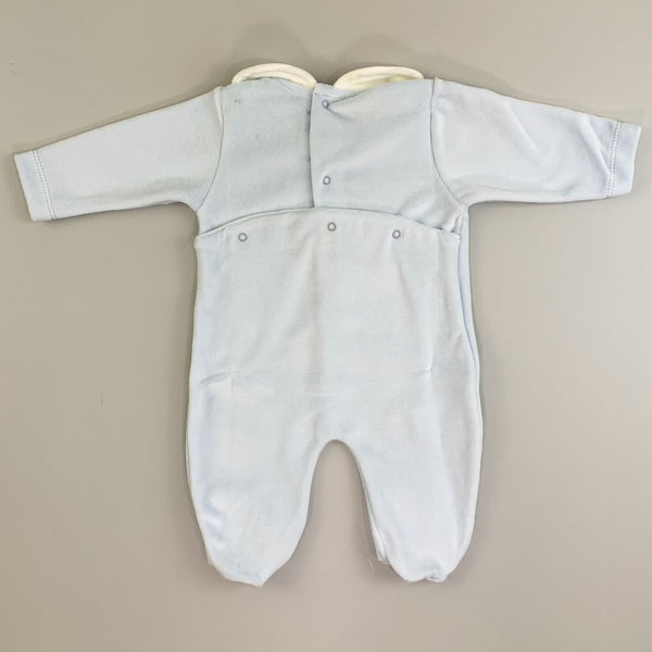 Baby Boys Velour Sleepsuit - Blue - Calamaro 33031