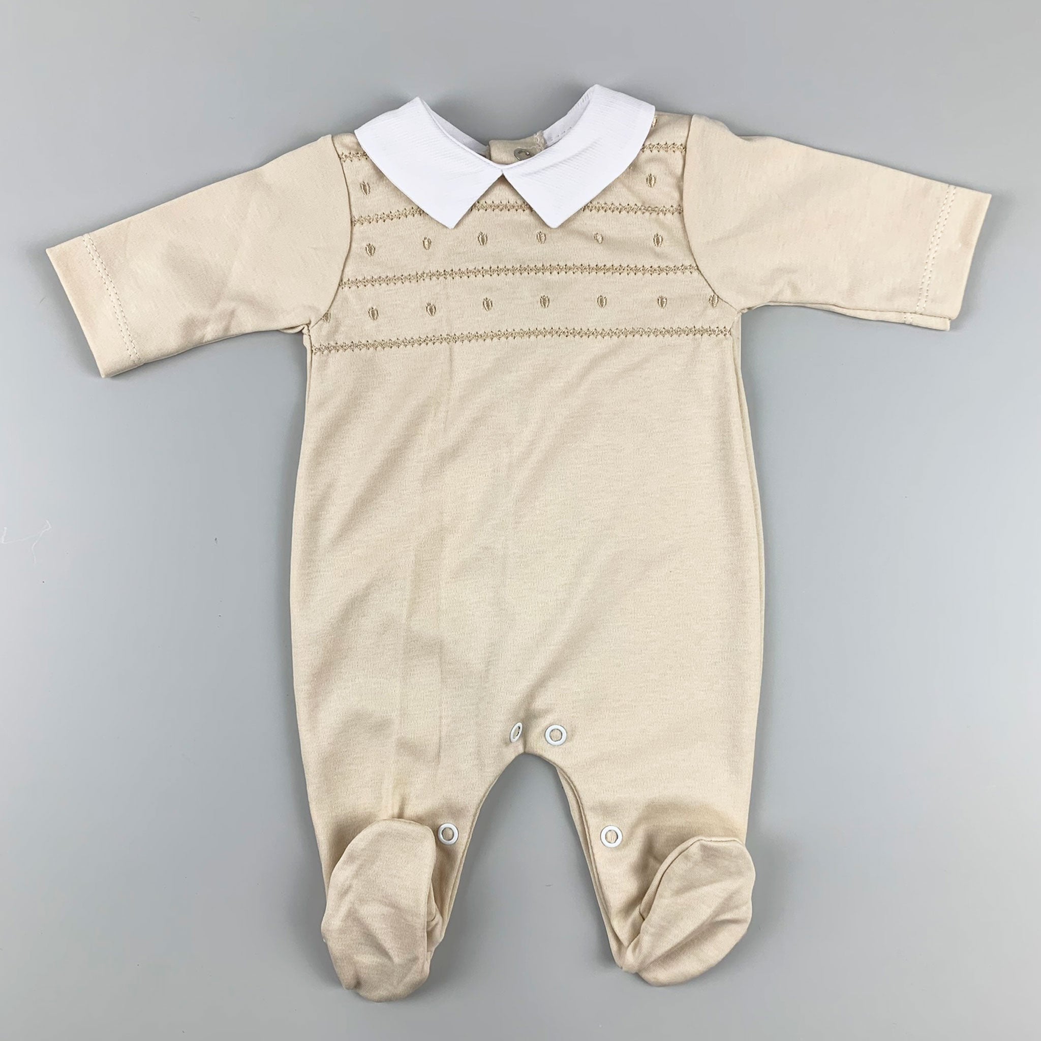 Baby Boys All in One / Sleepsuit - Beige