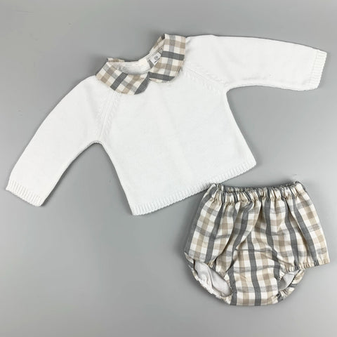 baby boys knitted outfit