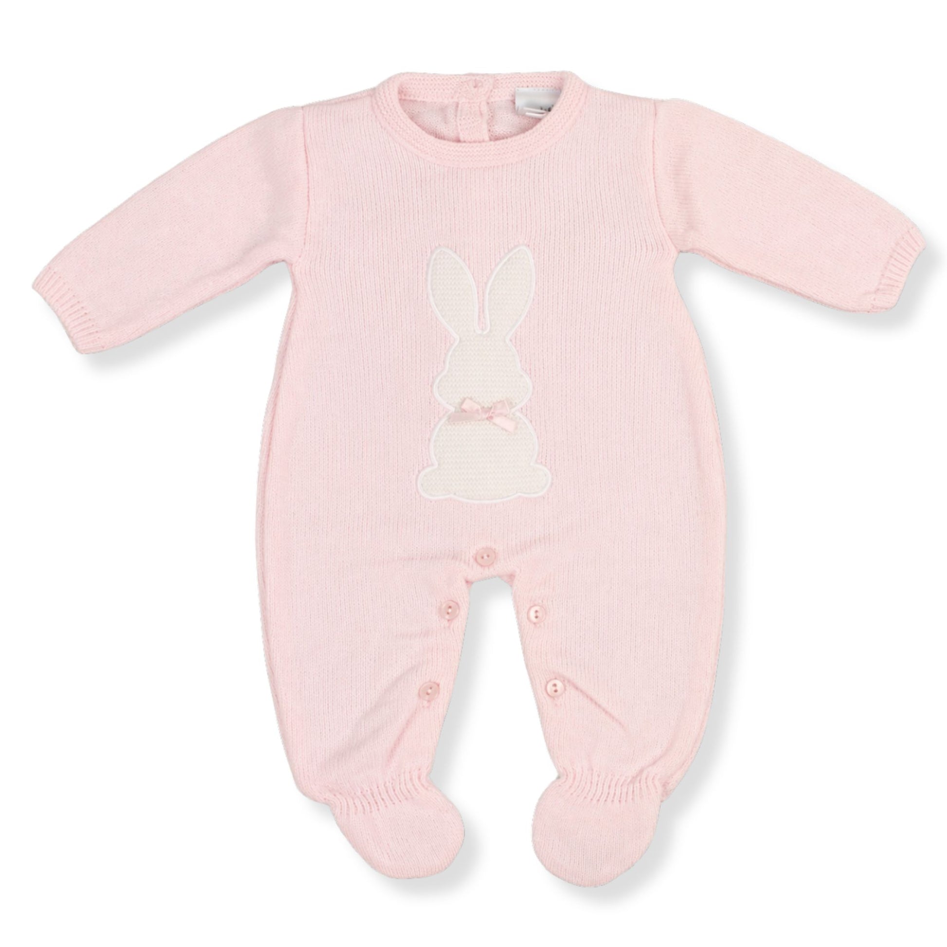 baby girls bunny knitted onesie 