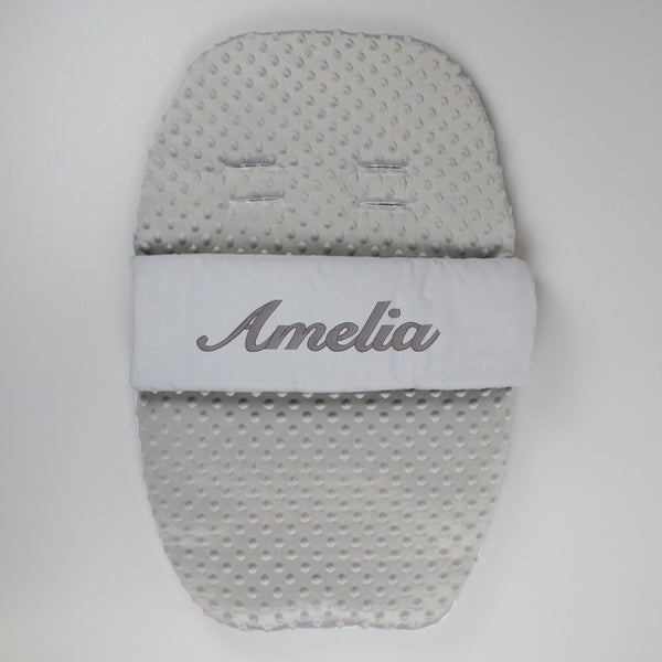 Personalised Car Seat Cosy Toes / Footmuff - Grey