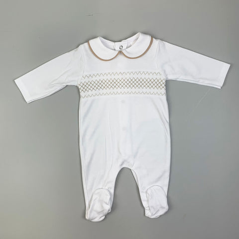 Baby Boys All in One - White / Beige