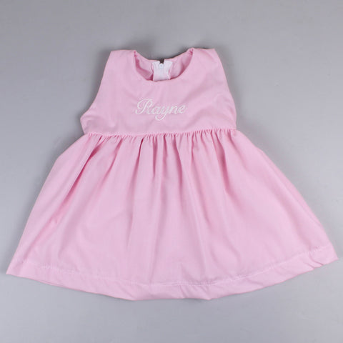 Baby Girls Personalised Summer Dress - Pink