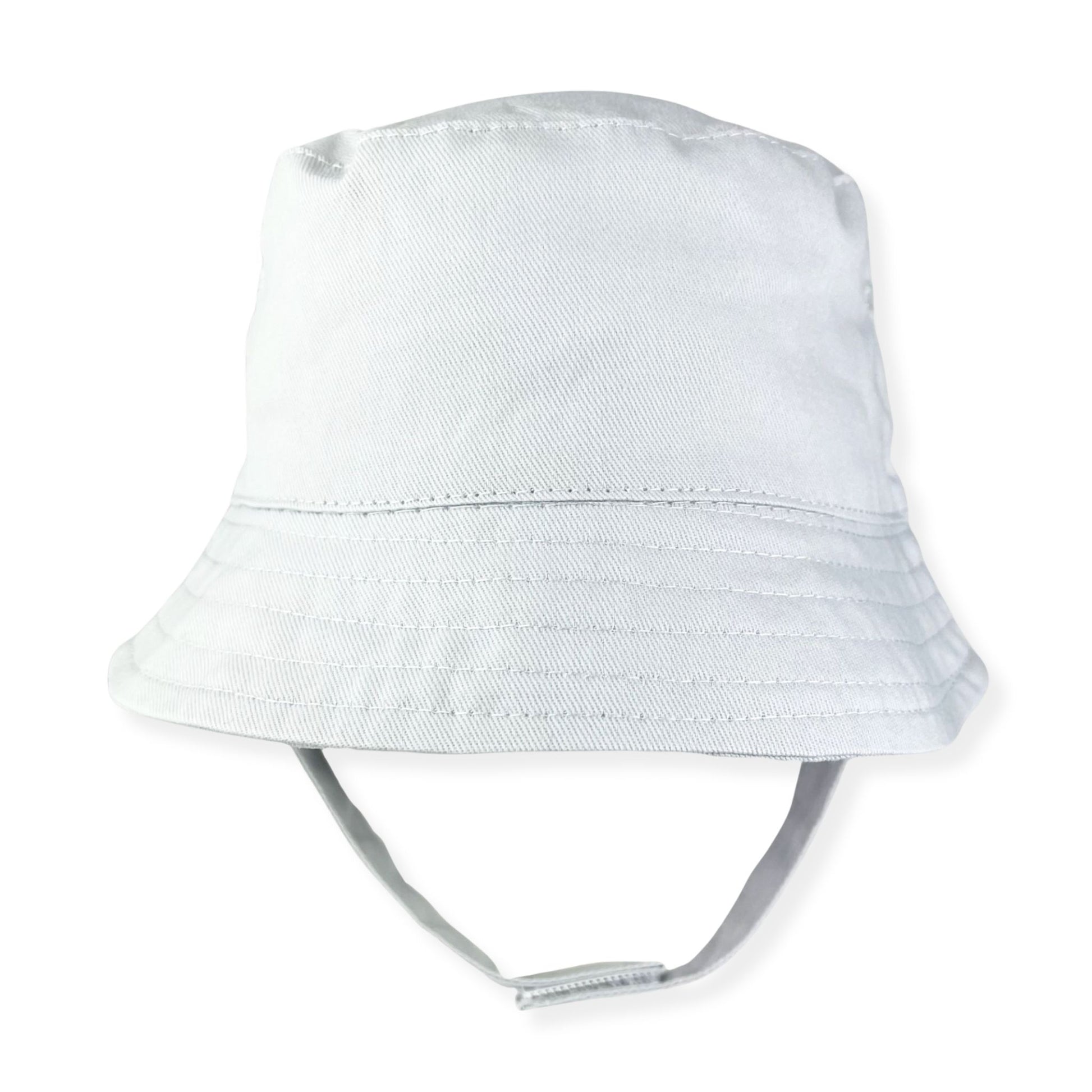 White bucket hat on a white background