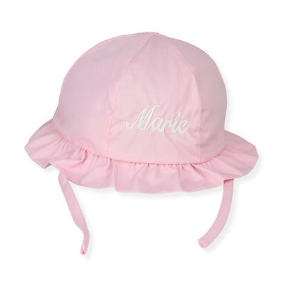 Personalised Sun Hat - Pink - Baby Girl
