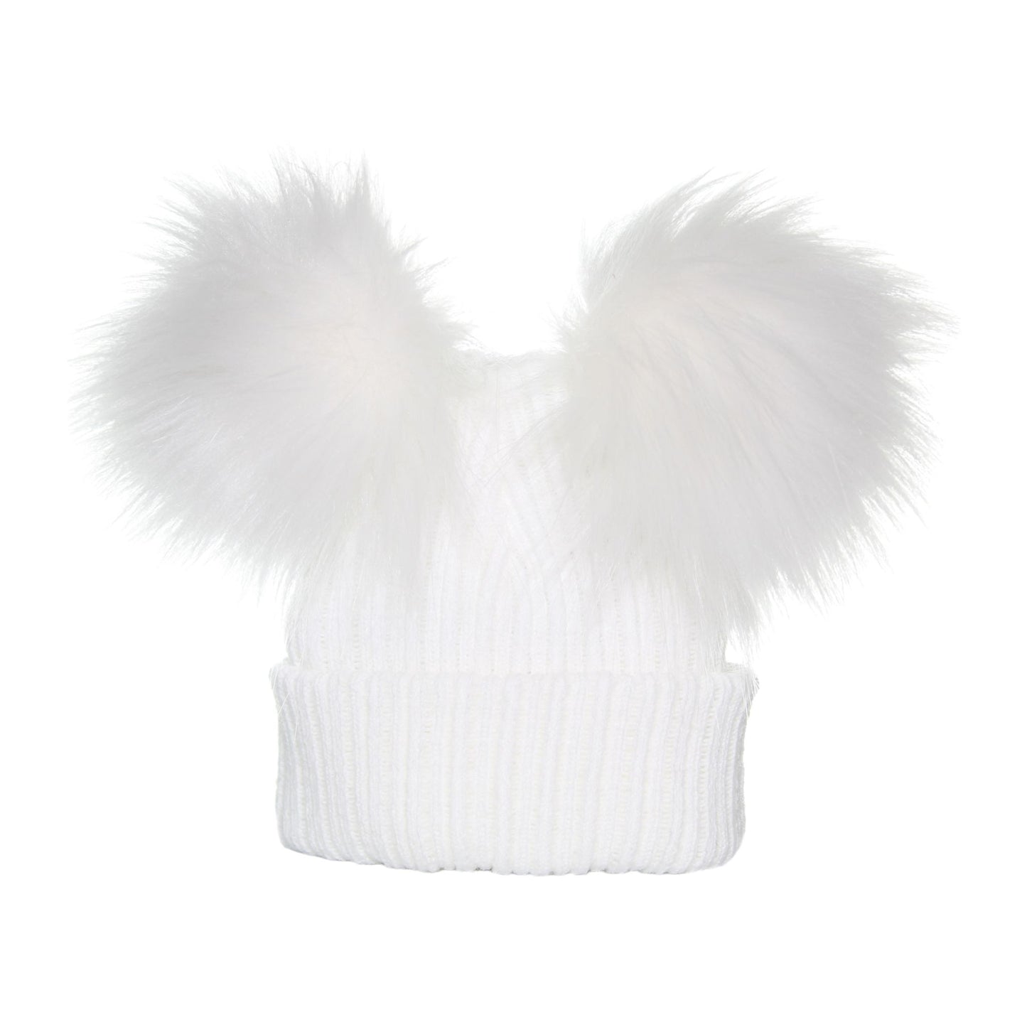 pastel white baby unisex hat