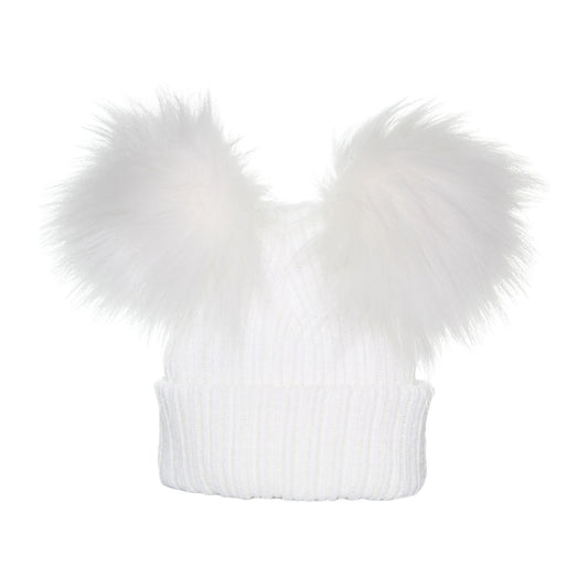 pastel white baby unisex hat