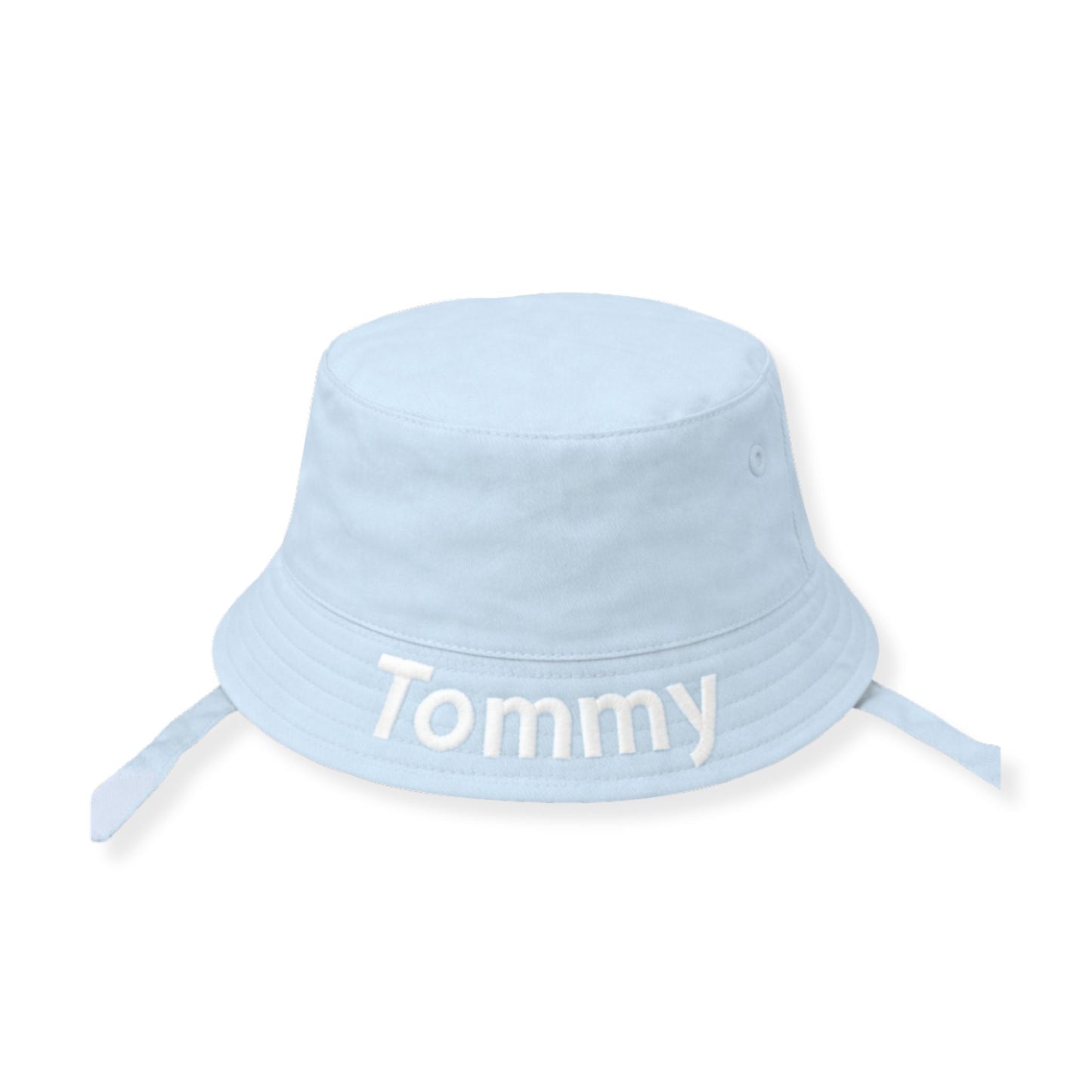 Personalised Baby Blue Bucket Sun Hat