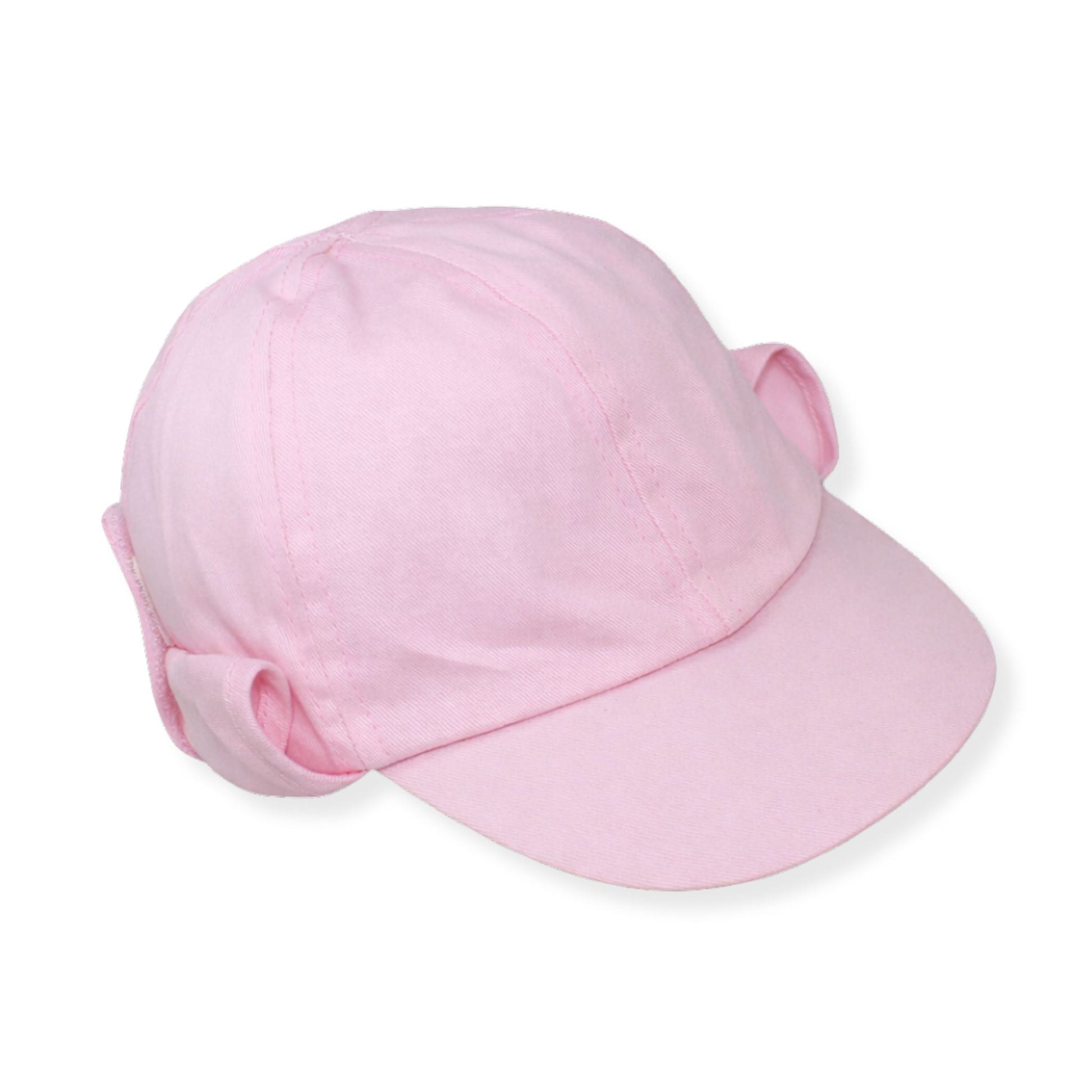 Pink baseball cap on a white background