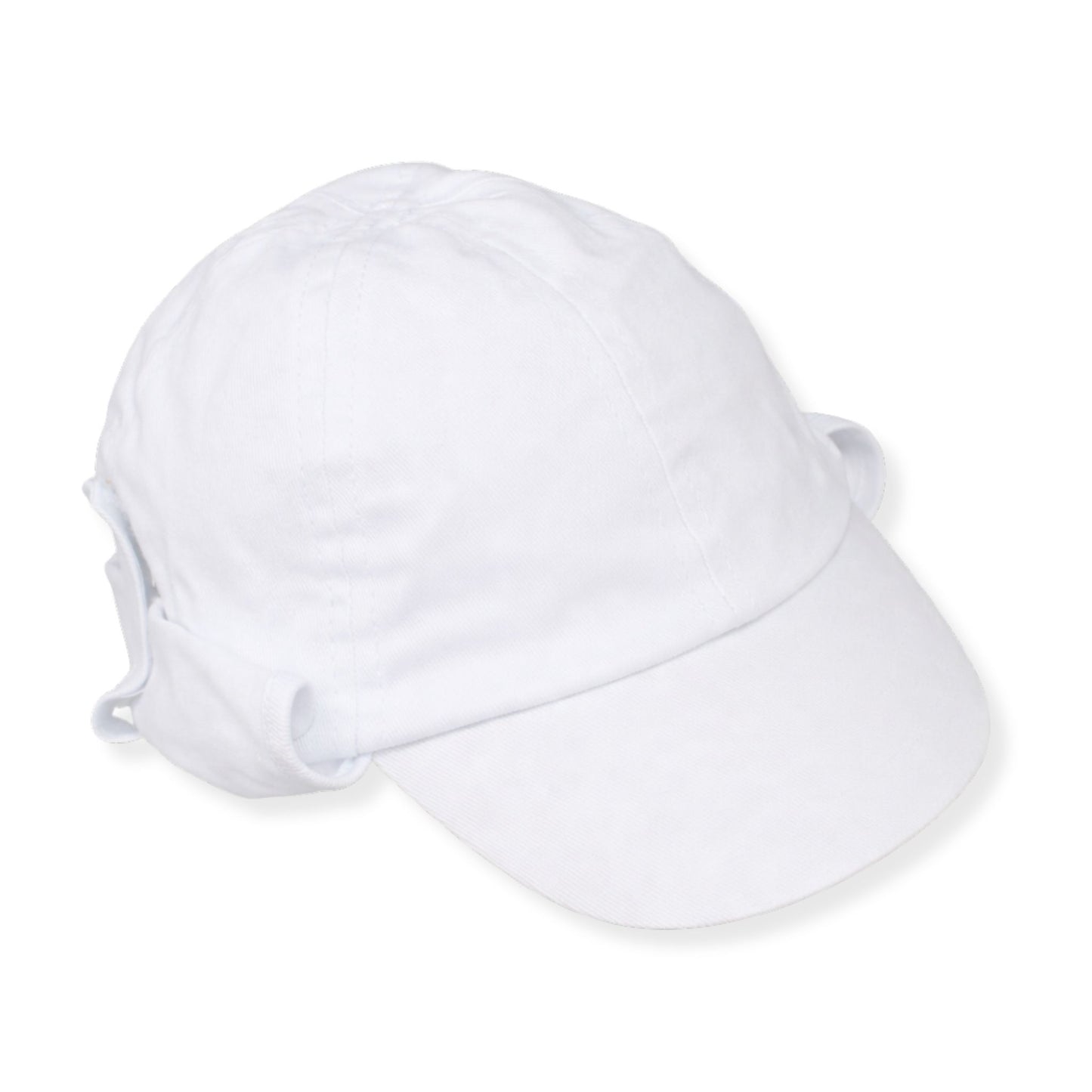White baseball cap on a white background