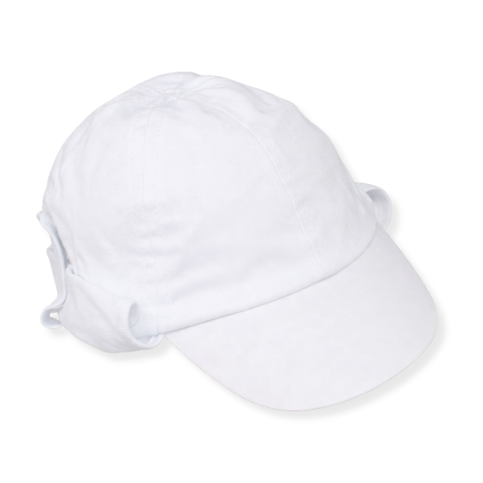 White baseball cap on a white background