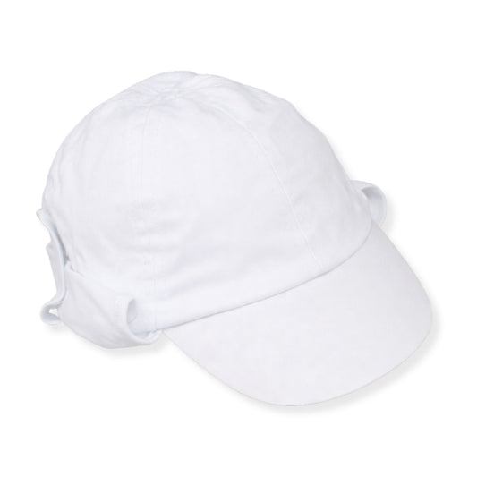White baseball cap on a white background